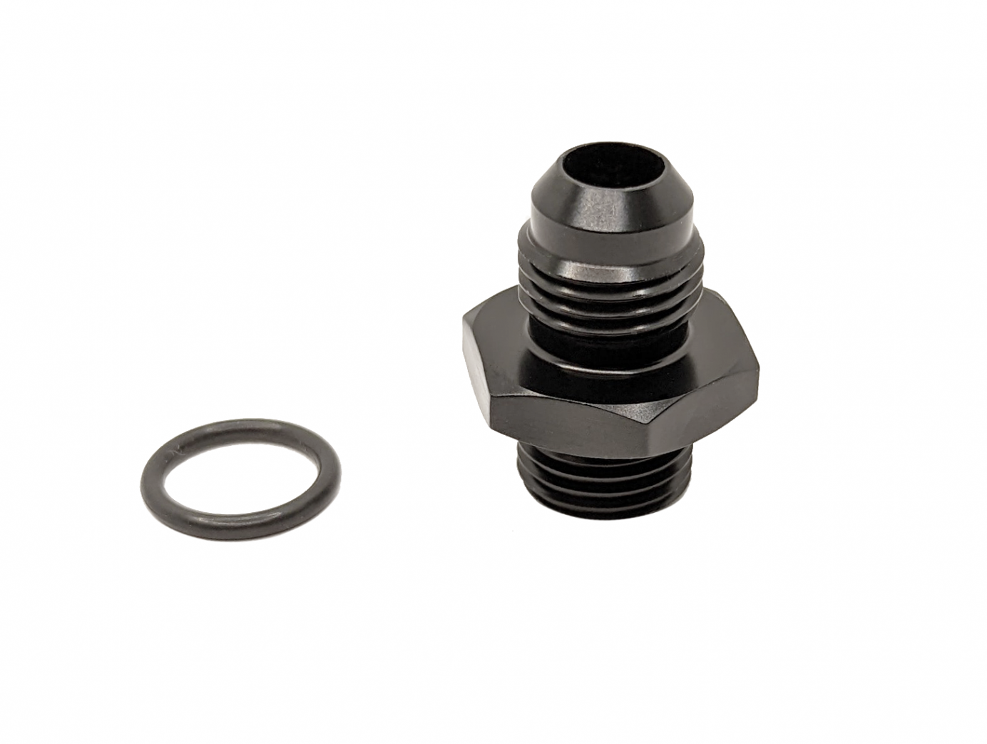 FUELAB 72101 Port Fitting (standard, -6AN ORB to -6AN 37 flare) Photo-0
