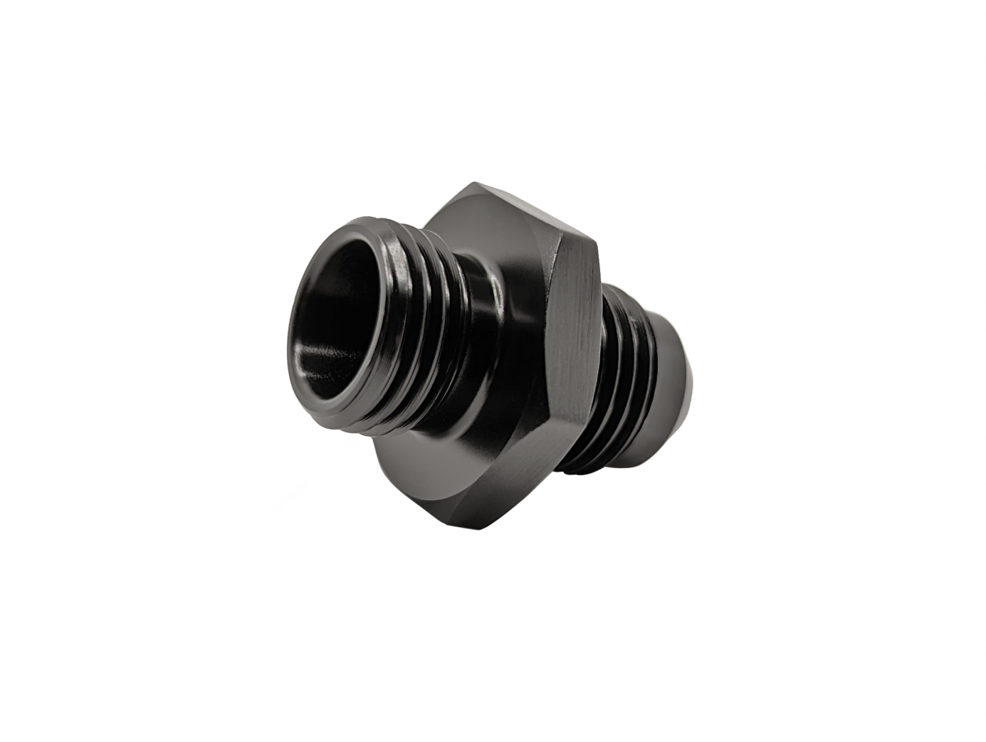 FUELAB 72101 Port Fitting (standard, -6AN ORB to -6AN 37 flare) Photo-1