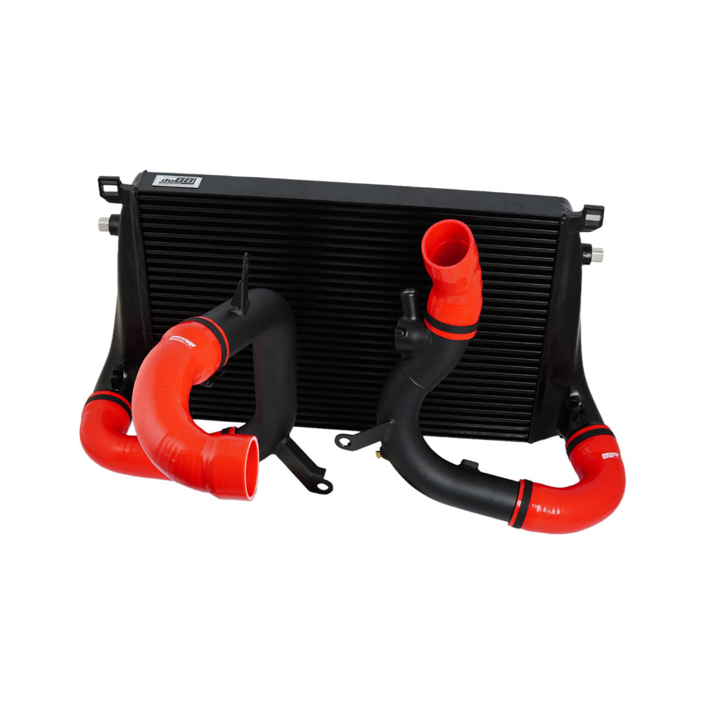 DO88 BIG-340-1-R Intercooler Kit BigPack for VAG 2.0 TSI EA888 Gen4 (300hp+) Red Hoses Photo-0