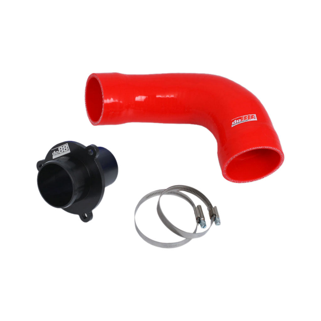 DO88 CP-110R-do88-2 Turbo Muffler Delete (Red Hoses) for VAG 1.8 2.0 TSI (MQB) Photo-0