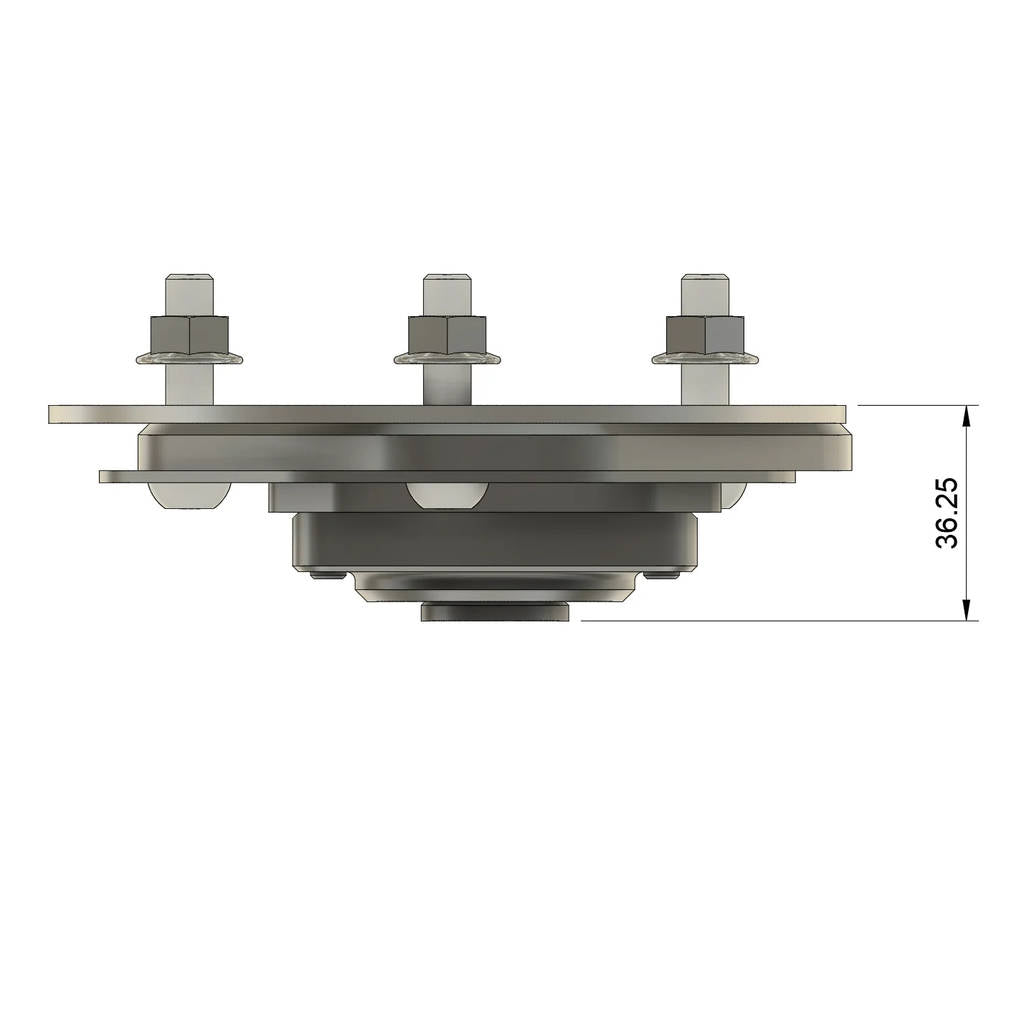 MILLWAY 90371-R Adjustable Camber Caster Plates for BMW E24 / E28 / E30 / E34 Photo-0