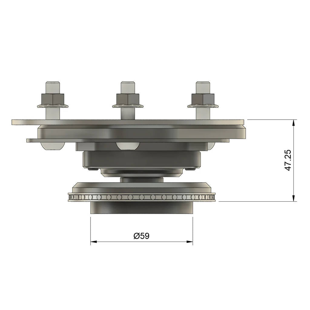 MILLWAY 90371-R-60 Adjustable Camber Caster Plates for BMW E24 / E28 / E30 / E34 Photo-0