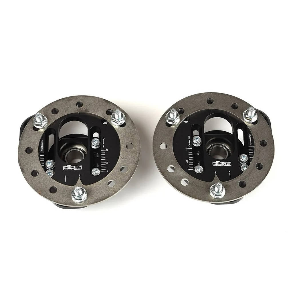 MILLWAY 90371-R-60 Adjustable Camber Caster Plates for BMW E24 / E28 / E30 / E34 Photo-1