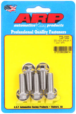 ARP 723-1000 SAE Bolt Kit 3/8-24 x 1.000 hex SS bolts Photo-0