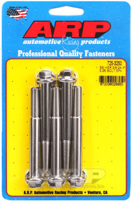 ARP 725-3250 SAE Bolt Kit 3/8-24 x 3.250 hex 7/16 wrenching SS bolts Photo-0