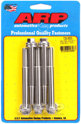 ARP 725-3500 SAE Bolt Kit 3/8-24 x 3.500 hex 7/16 wrenching SS bolts Photo-0