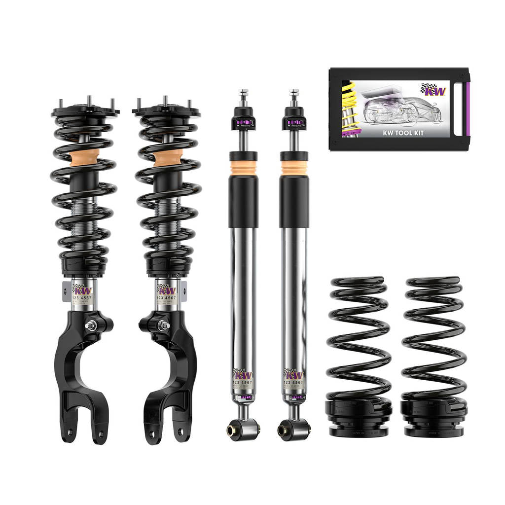 KW 3520887011-B Coilover Kit V3 Leveling Black (incl. Cancellation Kit for Electronic Dampers) for TESLA Model 3 Performance AWD Photo-0