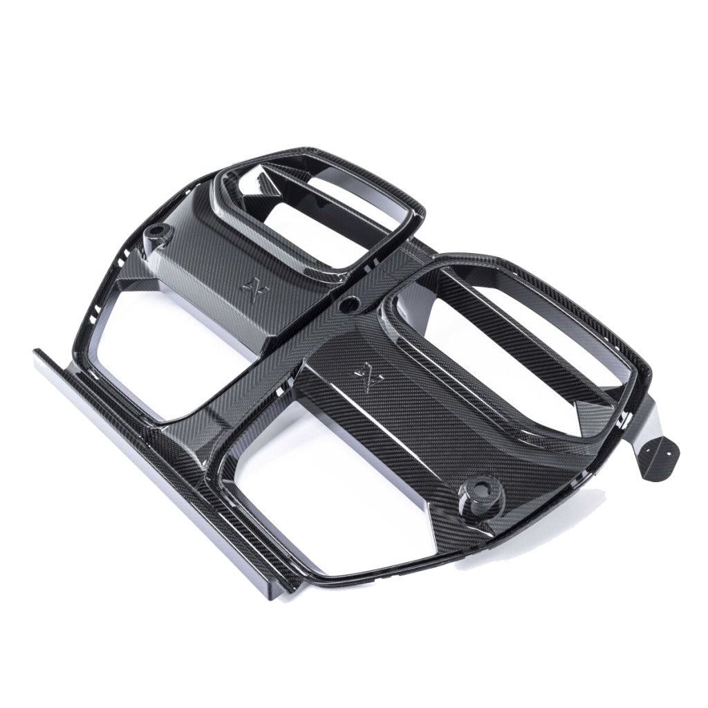 ALPHA-N AN-0723 Carbon Kidney Grille for BMW M3 (G80 / G81) / M4 (G82 / G83) Photo-6
