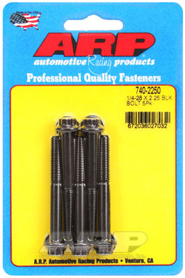 ARP 740-2250 SAE Bolt Kit 1/4-28 x 2.250 12pt black oxide bolts Photo-0