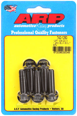 ARP 742-1250 SAE Bolt Kit 3/8-24 x 1.250 12pt black oxide bolts Photo-0