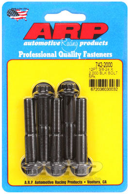 ARP 742-2000 SAE Bolt Kit 3/8-24 x 2.000 12pt black oxide bolts Photo-0