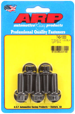 ARP 743-1000 SAE Bolt Kit 7/16-20 x 1.000 12pt black oxide bolts Photo-0