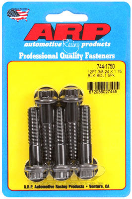 ARP 744-1750 SAE Bolt Kit 3/8-24 x 1.750 12pt 7/16 wrenching black oxide bolts Photo-0