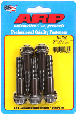 ARP 744-2000 SAE Bolt Kit 3/8-24 x 2.000 12pt 7/16 wrenching black oxide bolts Photo-0