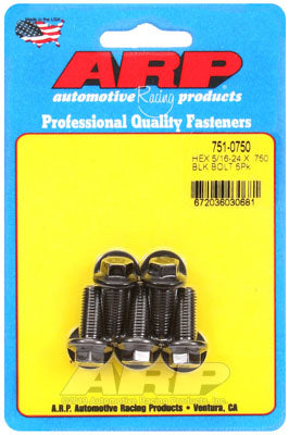 ARP 751-0750 SAE Bolt Kit 5/16-24 x .750 hex black oxide bolts Photo-0