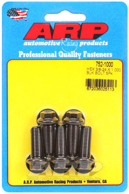 ARP 752-1000 SAE Bolt Kit 3/8-24 x 1.000 hex black oxide bolts Photo-0