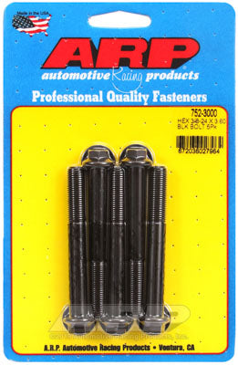 ARP 752-3000 SAE Bolt Kit 3/8-24 x 3.000 hex black oxide bolts Photo-0
