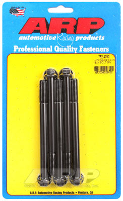 ARP 752-4750 SAE Bolt Kit 3/8-24 x 4.750 hex black oxide bolts Photo-0