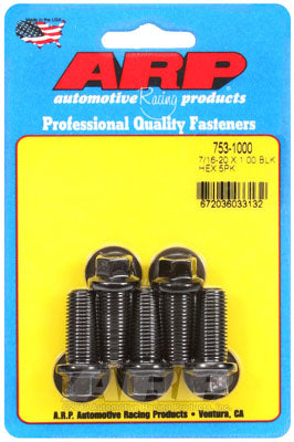 ARP 753-1000 SAE Bolt Kit 7/16-20 x 1.000 hex black oxide bolts Photo-0