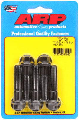 ARP 753-1750 SAE Bolt Kit 7/16-20 x 1.750 hex black oxide bolts Photo-0