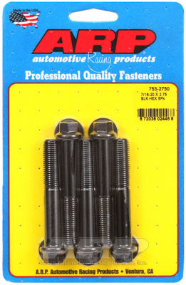 ARP 753-2750 SAE Bolt Kit 7/16-20 x 2.750 hex black oxide bolts Photo-0