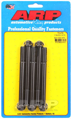 ARP 753-4750 SAE Bolt Kit 7/16-20 x 4.750 hex black oxide bolts Photo-0