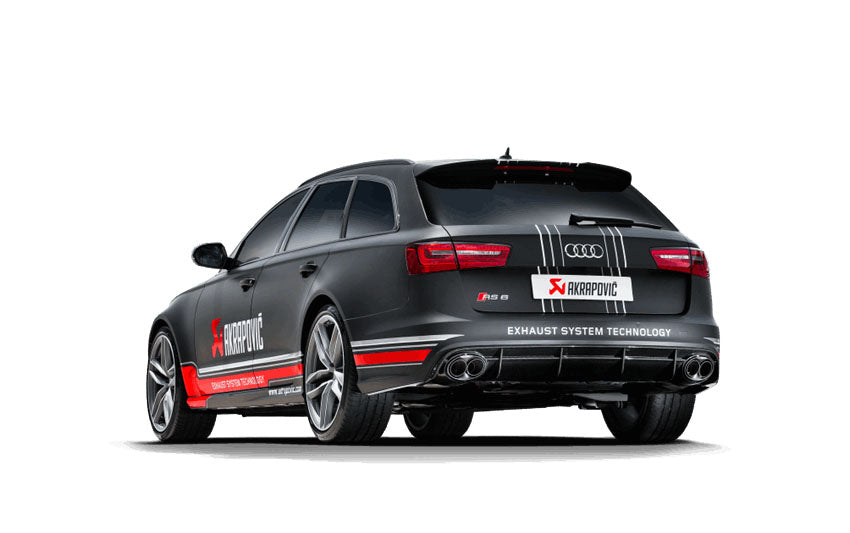 AKRAPOVIC S-AU/TI/3H Evolution Line (Titanium) for AUDI RS6 Avant (C7) 2014-2018 ECE Type Approval Photo-3