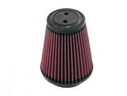 K&N RU-5141 UNIVERSAL Clamp-On Air Filter 4"FLG, 5-3/8"B, 3-1/2"T, 6"H, TOP HAS TWO 0.400" VENTS Photo-0