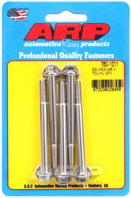 ARP 760-1011 Metric Thread Bolt Kit M6 x 1.00 x 70 hex SS bolts Photo-0
