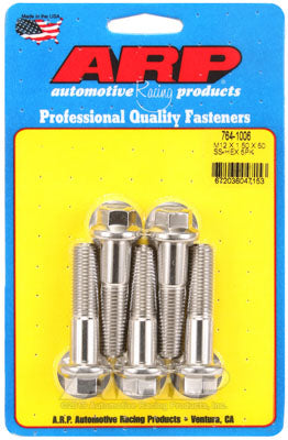 ARP 764-1006 Metric Thread Bolt Kit M12 x 1.50 x 50 hex SS bolts Photo-0