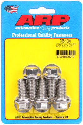 ARP 765-1001 Metric Thread Bolt Kit M12 x 1.75 x 25 hex SS bolts Photo-0