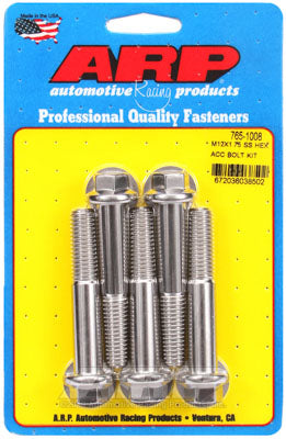 ARP 765-1008 Metric Thread Bolt Kit M12 x 1.75 x 70 hex SS bolts Photo-0