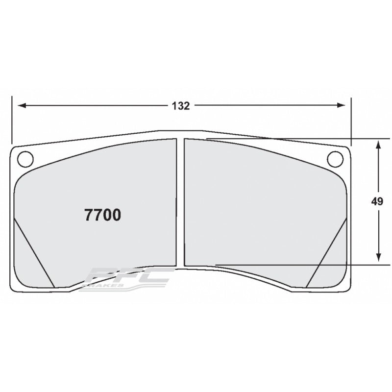 PFC 7700.84.20.44 Rear Brake Pads RACING 84 CMPD 20 mm for PORSCHE 997 GT3/GT2/RS Photo-0