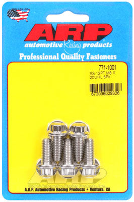 ARP 771-1001 Metric Thread Bolt Kit M8 x 1.25 x 20 12pt SS bolts Photo-0