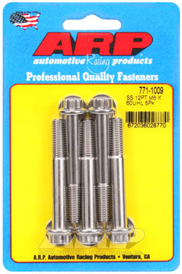 ARP 771-1009 Metric Thread Bolt Kit M8 x 1.25 x 60 12pt SS bolts Photo-0