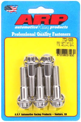 ARP 772-1005 Metric Thread Bolt Kit M10 x 1.50 x 40 12pt SS bolts Photo-0