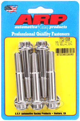 ARP 772-1008 Metric Thread Bolt Kit M10 x 1.50 x 60 12pt SS bolts Photo-0