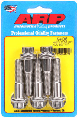 ARP 774-1006 Metric Thread Bolt Kit M12 x 1.50 x 50 12pt SS bolts Photo-0