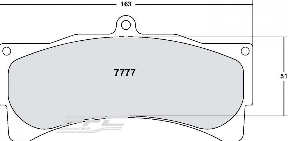PFC 7777.11.25.44 Front brake pads RACE 11 CMPD 25mm PORSCHE 996 GT3/RS / FERRARI 550 Photo-0