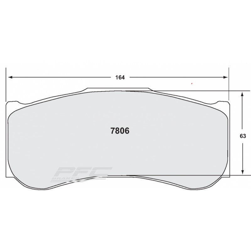 PFC 7806.82.30.44 Front Brake Pads RACING 82 CMPD 30 mm for BMW M4 GT4 (F82)/HONDA NSX GT3 Photo-0