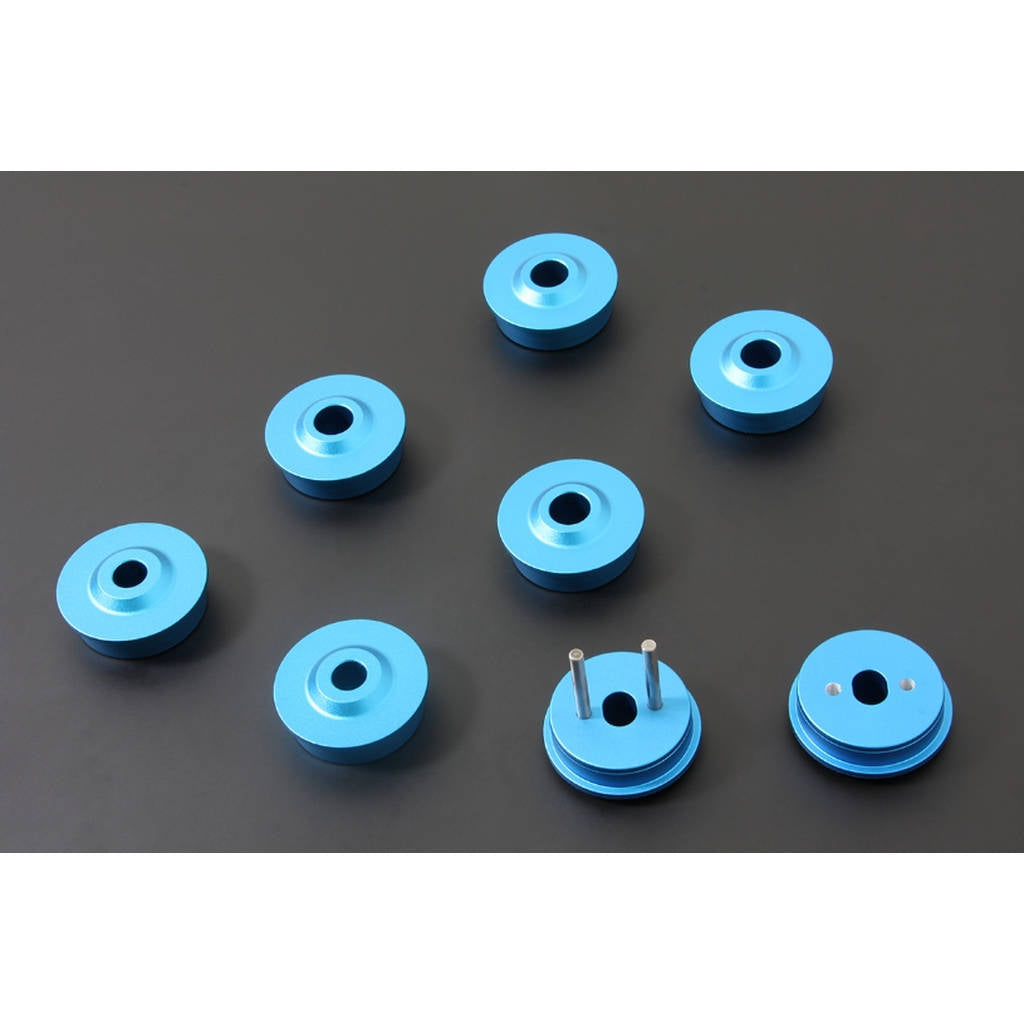HARDRACE 7565REAR SUB-FRAME SOLID ALUMINIUM BUSHING 8PCS/SET FT86 BRZ FR-S Photo-0