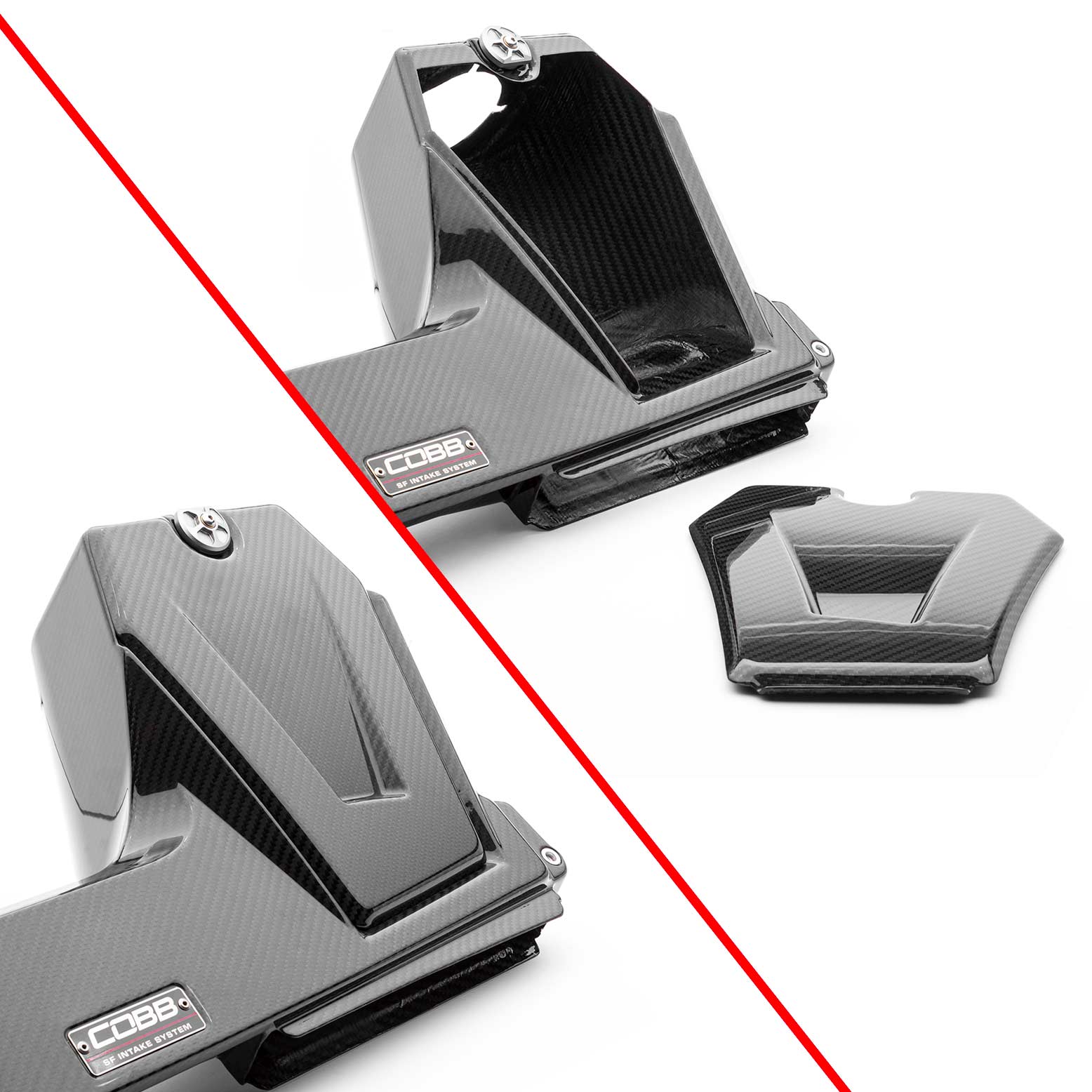 COBB 7A2160 Carbon Air Intake System REDLINE for VOLKSWAGEN Golf R (Mk8)/AUDI S3 (8Y) S 2022+ Photo-7