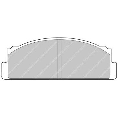 FERODO FCP22H Rear Brake Pads DS2500 for FIAT 124 Coupe (124) Photo-0