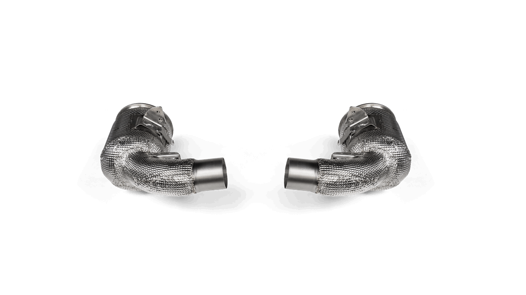 AKRAPOVIC L-PO/SS/4 Link Pipe Set with Cat (Stainless Steel) for PORSCHE 911 Turbo / Turbo S / Cabriolet / Sport Classic (992) 2020-2024 Photo-0