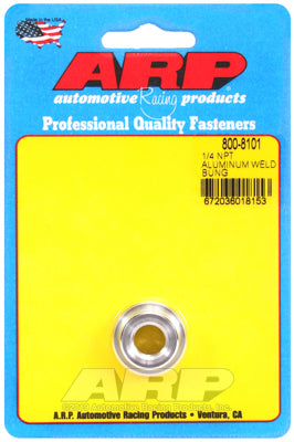 ARP 800-8101 Weld Bung Specialty Kit 1/4" NPT aluminum weld bung Photo-0