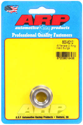 ARP 800-8212 Weld Bung Specialty Kit -6 female O ring steel weld bung Photo-0