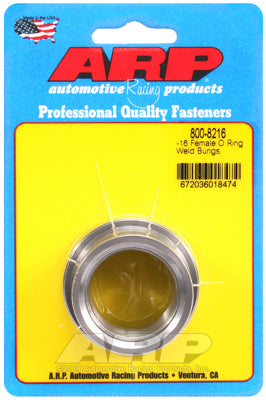 ARP 800-8216 Weld Bung Specialty Kit -16 female O ring steel weld bung Photo-0