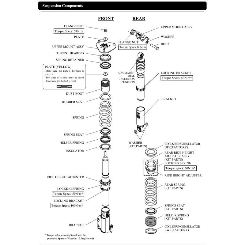 HKS 80300-AT030 Coilover Kit HIPERMAX S for TOYOTA GR Corolla (GZEA14H) 2022- Photo-2
