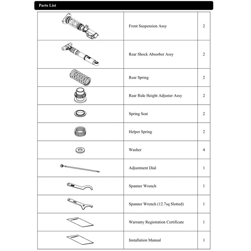 HKS 80300-AT030 Coilover Kit HIPERMAX S for TOYOTA GR Corolla (GZEA14H) 2022- Photo-3