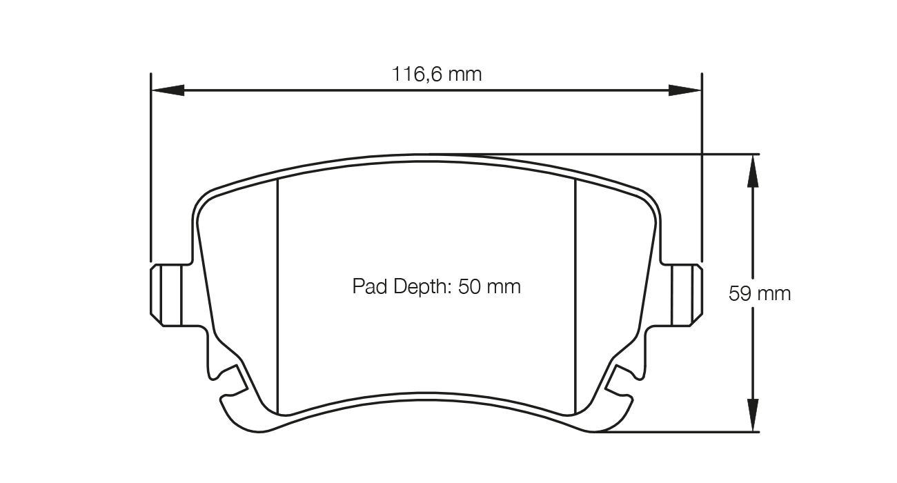 PAGID 8039-RSC1 Rear brake pads RSC1 AUDI RS5 (8TR) / RS6 (C7) / S5 (disc Ø 345 mm) Photo-0